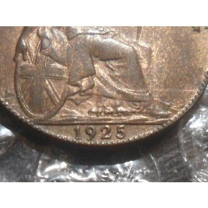 1925 George V farthing.