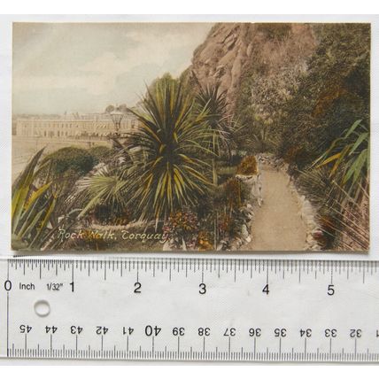 vintage colour postcard Rock Walk, Torquay