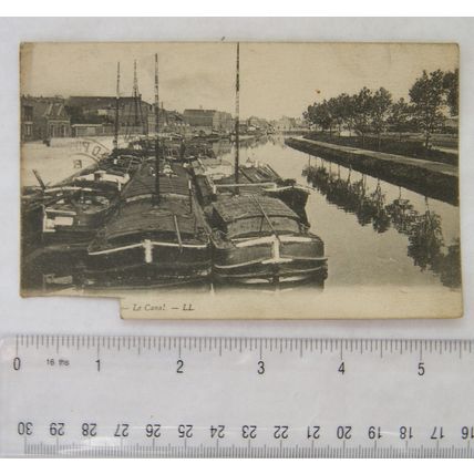 1915 French postcard ? Le Canal - Field Post Office