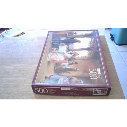 THE POSTMAN by Pierre Outin (1840-99) Jigsaw Puzzle (500 Piece) Hestair Classics