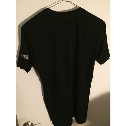 New Red Hat Black Unisex Small T-Shirt