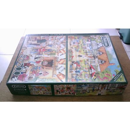 A SUMMER EVENING AT THE PUB Jigsaw Puzzles (2 x 500 Piece) 2019