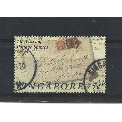 Singapore.SG620 75c Indian stamps used from Singapore in 1859.Fine Used.Jul25