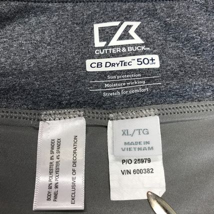 Cutter & Buck CB DryTec 50+ Women's Tennis Golf Skort Gray Size XL Athletic