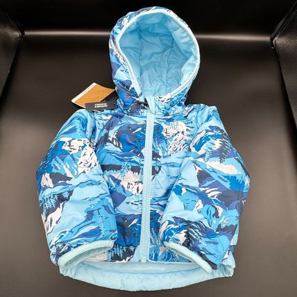 NWT The North Face Perrito Reversible Baby Jacket 0-3M Blue Infant Boys Girls