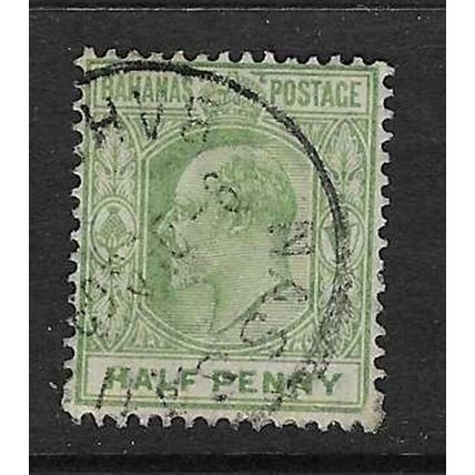 BAHAMAS 1906-11 EDVII 1/2d USED SG71
