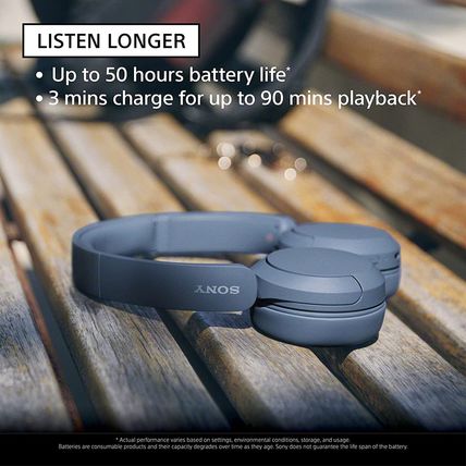 Sony WH-CH520 Wireless Headphones Bluetooth On-Ear Headset with Microphone, Blac