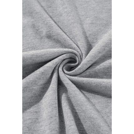 Gray Crew Neck Pleated Tank Top