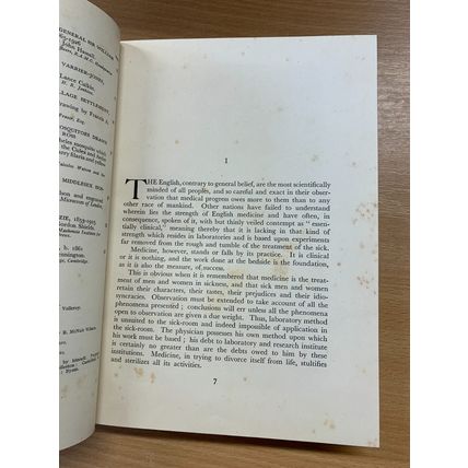 1941 "BRITISH MEDICINE" R McNAIR WILSON ILLUSTRATED HISTORY HARDBACK BOOK (P4)
