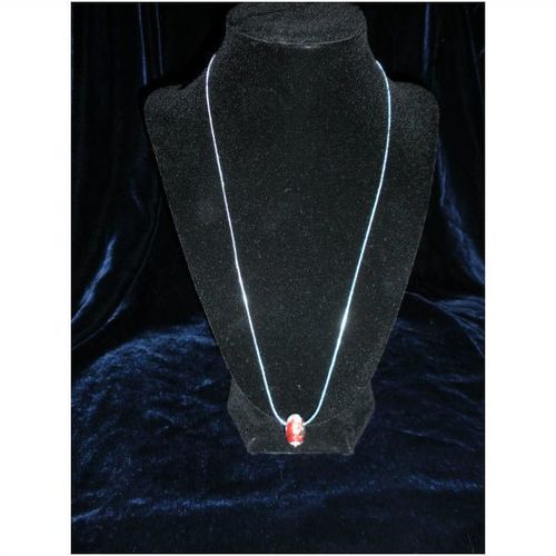 Glass Bead Necklace - Red