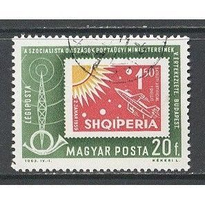 Hungary.SG1883 20fi Albania 1L50 (1962).Fine Used.Jan15