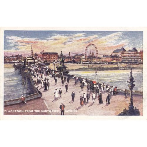Blackpool from the North Pier Pavilion Lancashire Postcard (LAN719656)