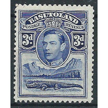 Basutoland 1938 SG22 3d Blue Mounted Mint. ..