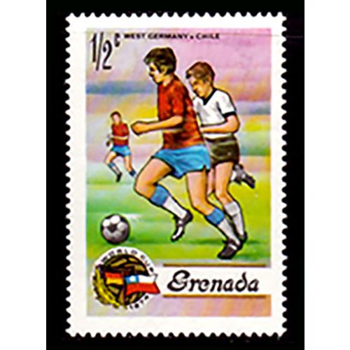 Grenada 1974 - Soccer - 1 x 1/2c Mint Hinged Stamp