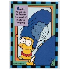 SIMPSONS series 2 ' SMELL O RAMA card # 1 Marge Simpson ' ( 1994 )