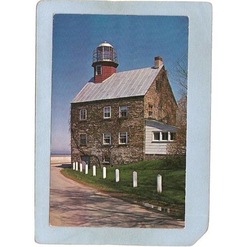 New York Pulaski Lighthouse Postcard Selkirk Light lighthouse_box2~800