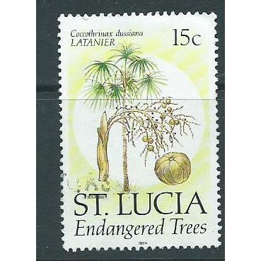 st.lucia stamps sg1082 endangered species 1994 imprint fu sg 1082