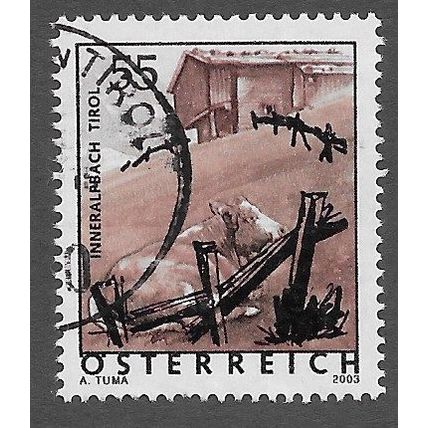 AUT 2005 55c on 13c ' TOURISM' FINE USED (EBID73-220)