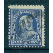 Used 264 1c Benjamin Franklin Average Plus M02935