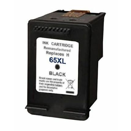 Compatible with HP 65XL (N9K04AN) Black - ECOink Remanufactured Ink Cartridge