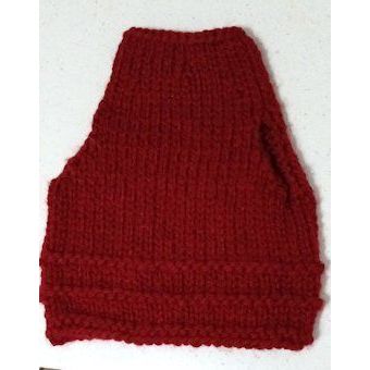 Hand Knit One Of A Kind Pullover Pet Sweater, id:cranberry