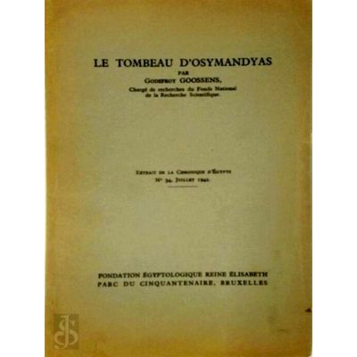 Le Tombeau D'Osymandyas - Extrait De La Chronique D'Egypte, No 34, July 1942 by