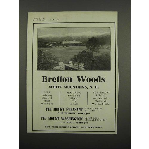1919 Bretton Woods Resort Ad