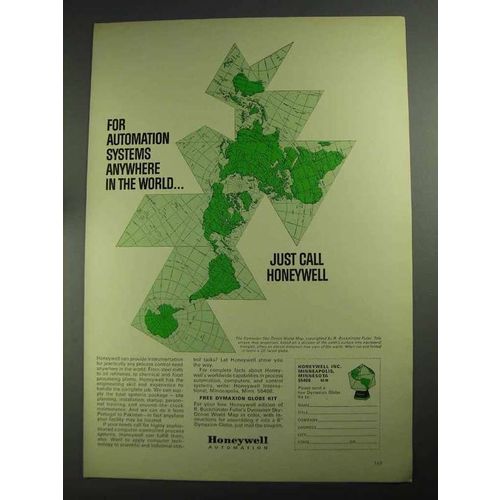 1968 Honeywell Automation Ad - Anywhere in the World