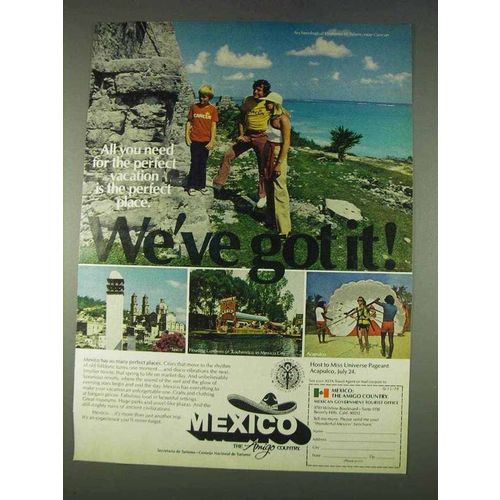 1978 Mexico Government Tourist Office Ad - All You Need
