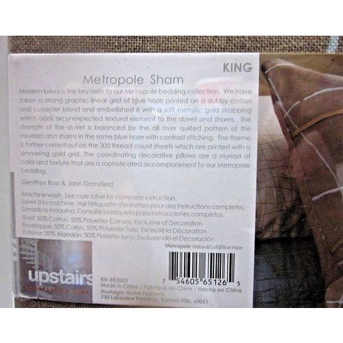 Upstairs Dransfield & Ross Metropole King Sham 20 x 36