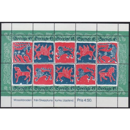 SCHWEDEN SVERIGE [1974] MiNr 0876-85 Block 6 ( **/mnh )