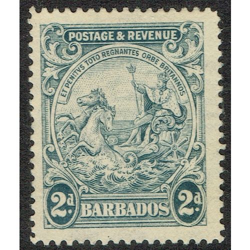 Barbados 1925 2d Grey SG232 MM