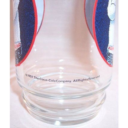 Coca Cola Polar Bear Drinking Glass, 1997, Advertising Collectible