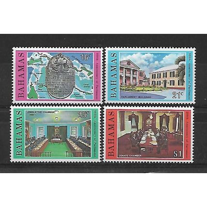 Bahamas.250th Anniversary of Parliament set of 4.Mounted Mint.June20