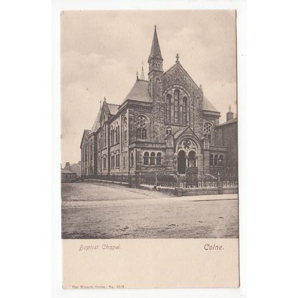 Trinity Baptist Chapel Church Colne Postcard Lancashire The Wrench Series 1709