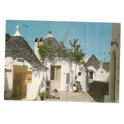 ALBEROBELLO, ITALY used vintage postcard 1968 postmark =