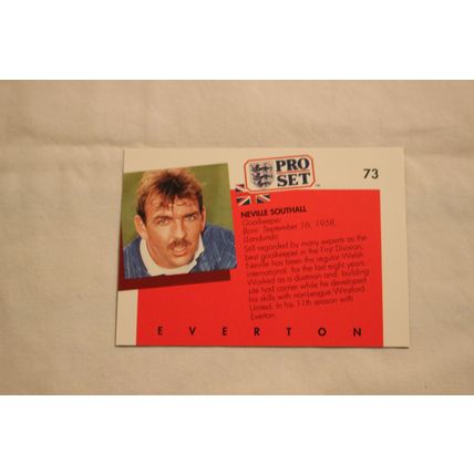 Neville Southall 1990/91 Pro Set NO. 73