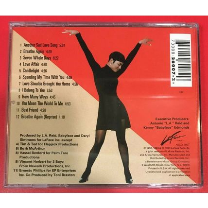 TONI BRAXTON by TONI BRAXTON (CD, 1993 - USA - LaFace) Good Condition!!!