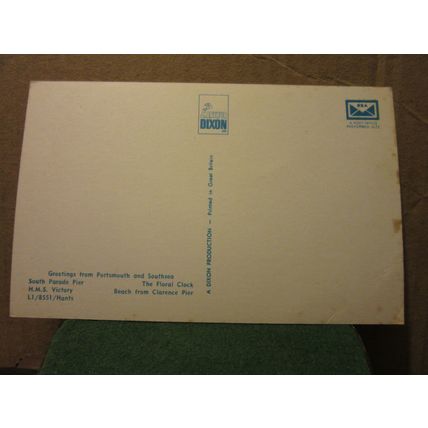 multiview, PORTSMOUTH & SOUTHSEA. HAMPSHIRE unused postcard by J Authur Dixon =