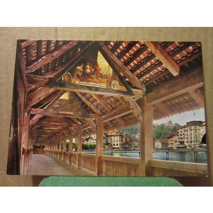 Schweiz, Kapellbrucke, LUZERN, SWITZERLAND unused postcard Lucerne =