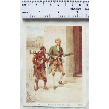 Vintage: Scholar's Lesson Pictures No. 31 Freeing the Slaves