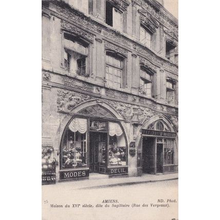 Amiens Rue Des Vergeaux Maison De XVI French Old Postcard