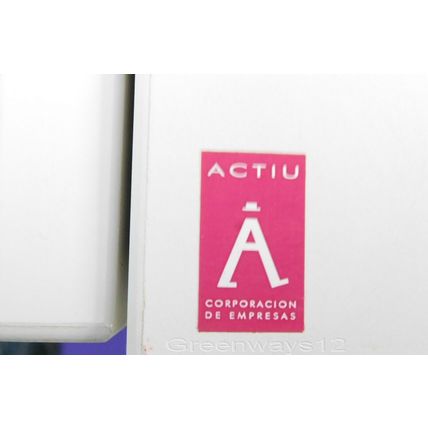 Actiu White Double Door Adjustable shelve Wooden Storage Cabinet