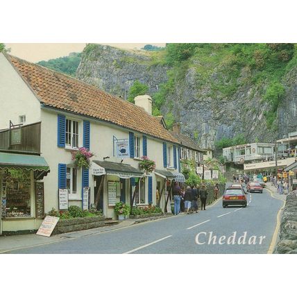 Tea Rooms Cafe Cheddar Somerset Kodak Walls Ice Cream Postcard