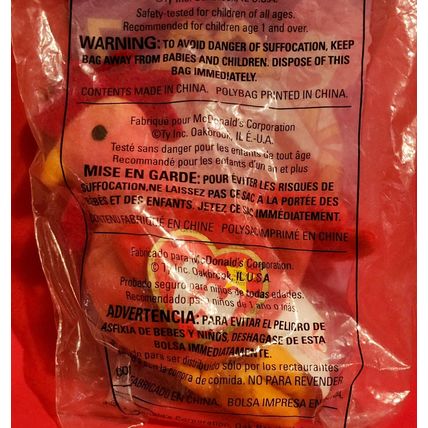 VINTAGE MCDONALD'S HAPPY MEAL TOYS TY BEANIE STRUT THE ROOSTER NUTS THE SQUIRREL