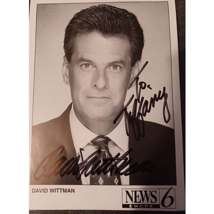 autographed photo 4 x 6 of david whittman very good