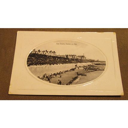 1910 fr postcard - East Beach scene - Clacton on sea, Essex