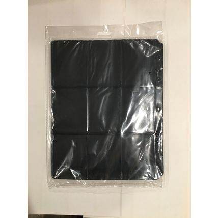 Vinyl Double 9 Pocket Page Black (10 Ct. Pack)