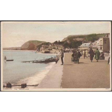 The Promenade, Sidmouth, Devon, 1929 - Photochrom Postcard