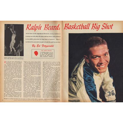 Mag: Mar 1949 Sport ~ Ralph Beard, Stan Musial, Linda Darnell Chesterfied Ad